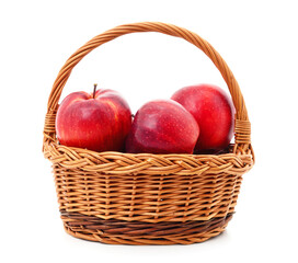 Apples in the basket.