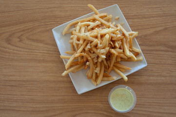 plate of French fries