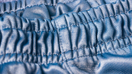 Cintura elástica de pantalón deportivo azul
