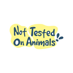 Not tested on animals cosmetic emblem icon