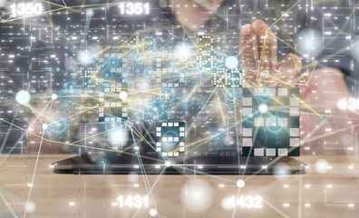 Technology background. Big data concept