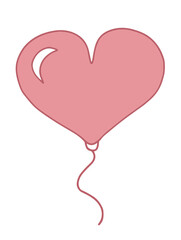 Heart balloon vector