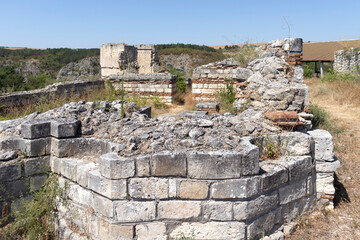 Ruins of medieval fortificated city of Cherven, Bulgaria