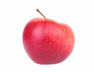 Fresh ripe red apple isolated on white