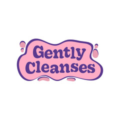 Gently cleanses cosmetic quality sticker, badge