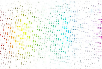 Light Multicolor, Rainbow vector layout with circle shapes.