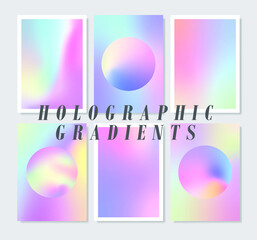 golographic gradient abstract colorful background