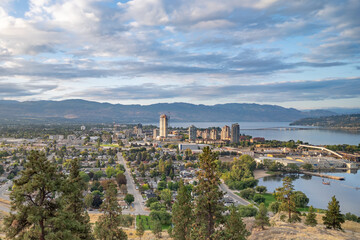 view of Kelowna BC from Knox Mountain