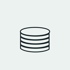 Data vector icon illustration sign