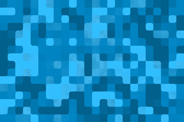 Square pixel abstract tech blue ocean background