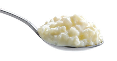 spoon of rice and milk pudding