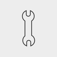 Wrench vector icon illustration sign