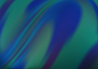 Obraz premium Light BLUE vector background with bubble shapes.