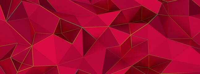 Color Blend Rainbow Trendy Low Poly BG Design magenta 3d