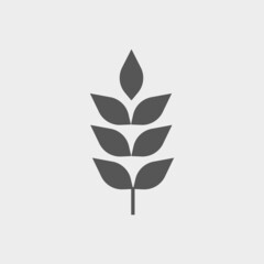 Wheat vector icon illustration sign
