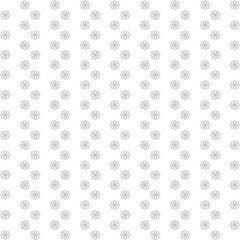 Seamless abstract floral pattern with flowers. Simple background on white, grey colours. Vertical stripes. Illustration. Design for textile fabrics, wrapping paper, background, wallpaper, cover.