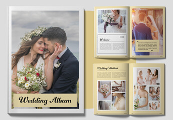 Wedding Album Magazine Design Layout