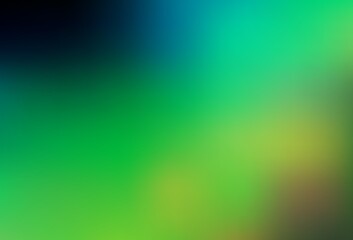 Dark Blue, Green vector blurred bright template.
