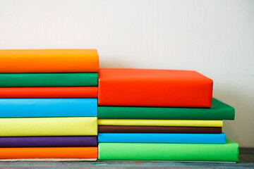 row of books, grungy background