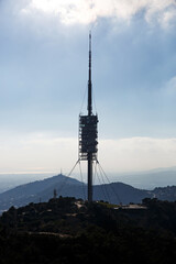 Tv Tower, Teletower Torre de Collserola in Barcelona, Spain.