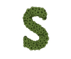 Virus Themed Font Letter S