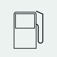 Gas station vector icon illustration sign