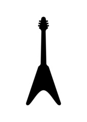 Electric guitar silhouette.
