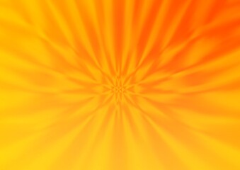 Obraz premium Light Yellow, Orange vector glossy abstract background.