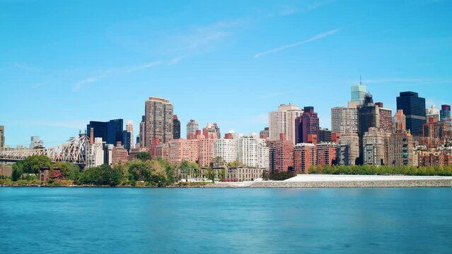 queensboro bridge manhattan start 4k timelapse from new york