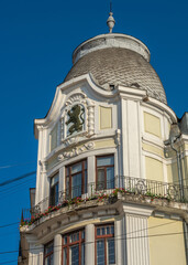 Street of the old town of Chernivtsi, Ukraine