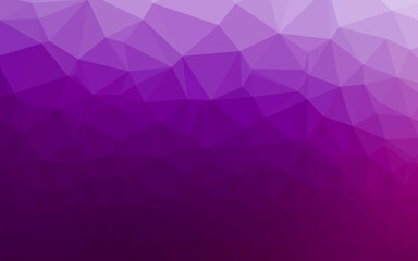 Obraz premium Light Purple vector shining triangular background.