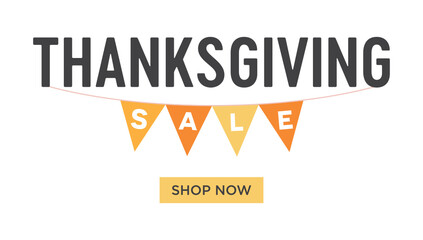 Black Friday Sale Sign, Thanksgiving Sale Sign, Sale Discount Sign, Autumn Sale, Holiday Sale, Online Exclusive Sale, Vector Illustration for shop, e-commerce, web, business, flyers, and posters