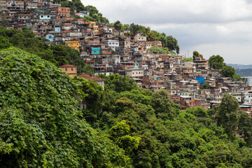Obraz premium Morro dos Prazeres Slum - Rio de Janeiro. 02-11-2022View of Santa Teresa