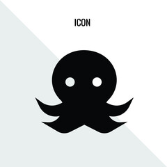 Octopus vector icon illustration sign