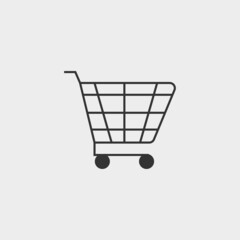 Cart vector icon illustration sign