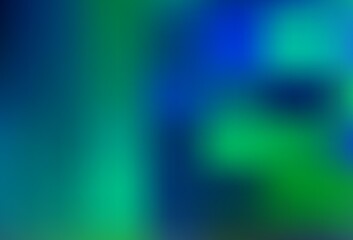 Fototapeta premium Light Blue, Green vector glossy bokeh pattern.