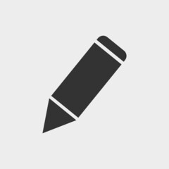 Pencil vector icon illustration sign