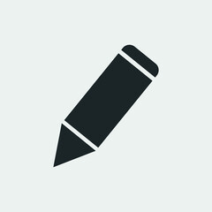 Pencil vector icon illustration sign