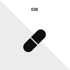 Pill and tablet vector icon illustration sign