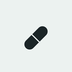 Pill and tablet vector icon illustration sign