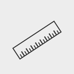 Ruler vector icon illustration sign