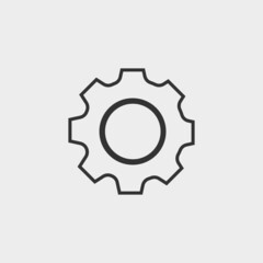 Settings vector icon illustration sign