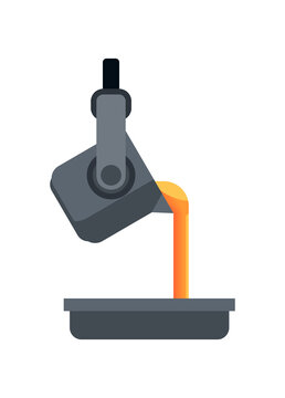 Metal smelter industry. Simple flat illustration.