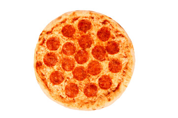Пицца на белом фоне