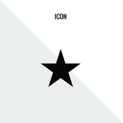 Obraz premium Star vector icon illustration sign