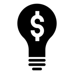 Business Idea Flat Icon Isolated On White Background