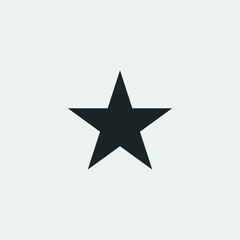 Obraz premium Star vector icon illustration sign