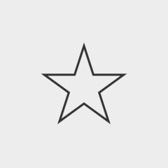 Obraz premium Star vector icon illustration sign