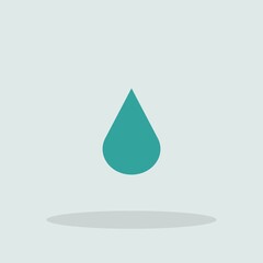 Drop of water vector icon illustration sign