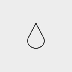 Fototapeta premium Drop of water vector icon illustration sign